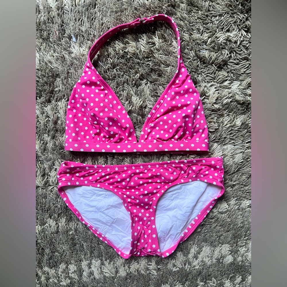 Pink Polka Dot Lilly Pulitzer Bikini Set Size 4